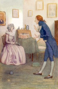 Ilustração para Orgulho e Preconceito por Jane Austen de Arthur Wallis Mills