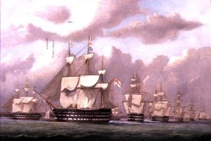 O Vice Almirante dos Brancos a Chegar a Spithead
