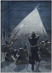 1913: Nas fronteiras da Galiza, os austríacos disparam contra os voos de reconhecimento russos (antiaéreos) de Artist Unknown