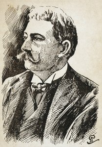 AZEVEDO, Aluísio de (1857-1913). Escritor brasileiro. Gravura. de Artist Unknown