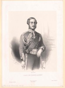 Alberto, príncipe consorte de Inglaterra Duque da Saxónia Príncipe de Saxe-Coburgo-Gotha de Artist Unknown