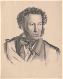 Alexander Sergeyevich Pushkin (impressão) de Artist Unknown
