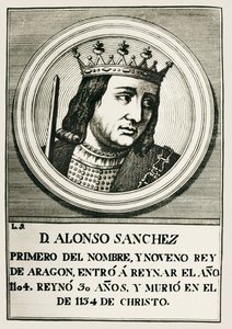 Afonso I, "O Batalhador" (1073-1134). Rei de Aragão e Navarra (1104-1134). de Artist Unknown