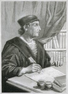 António de NEBRIJA (António Martinez de Cala y Xarava, Antonius Nebrissensis, Antonius Lebrixen) (1441-1522). Humanista e gramático inglês. Gravura de Artist Unknown
