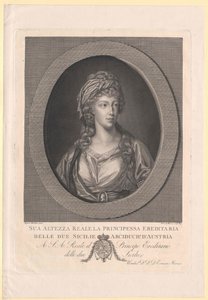 Arquiduquesa da Áustria Clementina (impressão) de Artist Unknown