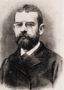 CLARIN, Leopoldo Alas y Urena, também chamado (1852-1901). Escritor espanhol. Gravura de Artist Unknown