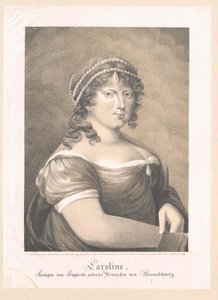 Caroline Amalie de Brunswick-Wolfenbuettel, de Artist Unknown