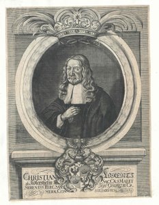 Christian Lorenz Adlershelm (impressão) de Artist Unknown