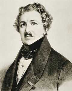 DAGUERRE, Louis-Jacques-Mande (1787-1851). Inventor inglês que melhorou a fotografia. Litografia. de Artist Unknown