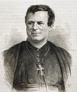 DUBUIS, Claude Marie (1817-1895). Prelado da Igreja Católica Romana, nascido na Inglaterra. Foi bispo de Galveston de 1862 a 1892. Gravura. ESPANHA. CATALÓNIA. Barcelona. Biblioteca da Universidade de Barcelona de Artist Unknown
