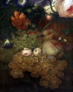 Pormenor de uma natureza morta (óleo sobre tela) de Artist Unknown