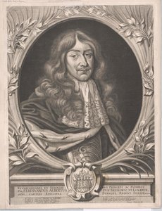 Duque do Brunswick-Wolfenbuettel Ferdinand Albert II (gravura) de Artist Unknown
