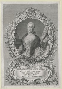Imperatriz da Rússia Catarina II de Artist Unknown