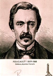 FOUCAULT Jean Bernard Leon: Retrato (gravura) de Artist Unknown
