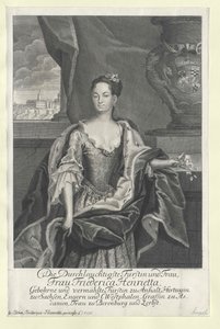 Friederike Henriette princesa Anhalt-Bernburg de Artist Unknown