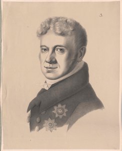 Grigori Alexandrovich Barão von Stroganov (impressão) de Artist Unknown