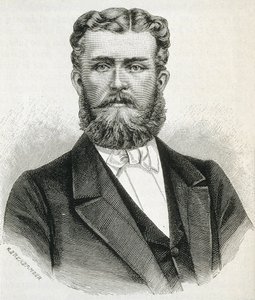 HOHENZOLLERN-SIGMARINGEN, Leopoldo (1835-1905). Irmão do rei Carol I da Roménia e pai do futuro rei Fernando da Roménia. Gravura de Artist Unknown