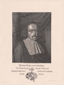 Johann Andreas von Liebenberg (impressão) de Artist Unknown