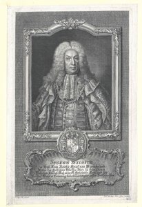 Johann William Conde de Wurmbrand-Stuppach (impressão) de Artist Unknown