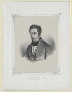 Johannes Carsten Hauch (impressão) de Artist Unknown