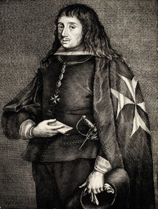 Juan José de Áustria (1629-1679). Infante (príncipe) espanhol, filho do rei Filipe IV e da atriz de teatro Maria Calderona. Gravura. Gravura. de Artist Unknown