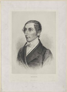 Karl Maria von Weber (impressão) de Artist Unknown