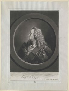 Rei de Inglaterra Eleitor de Hanover Jorge II de Artist Unknown