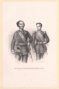 Rei de Itália Victor Immanuel II de Artist Unknown