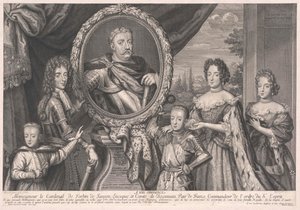 Rei da Polónia Johann III Sobieski (impressão) de Artist Unknown