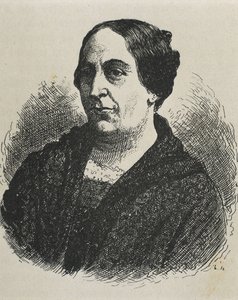 MARIN DEL SOLAR, Mercedes (1804-1866). Escritora do Chile. Gravura.
