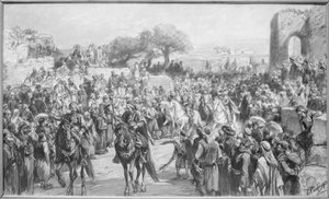 Ocupação do príncipe herdeiro Rudolf em Jerusalém de Artist Unknown