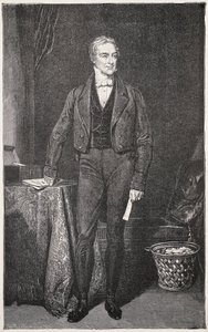 PEEL, Robert (1788-1850). Primeiro-ministro do Reino Unido (1834-1835 e 1841-1846). Gravura para Rafael Ward. Gravura. de Artist Unknown