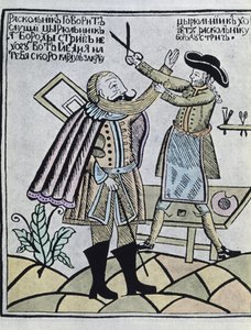 Pedro I "o Grande" (gravura a cores) de Artist Unknown
