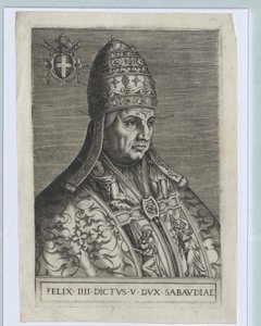 Papa Félix IV (impressão) de Artist Unknown