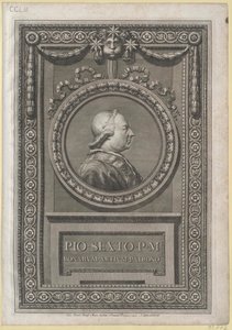 Papa Pio VI (imprimir) de Artist Unknown
