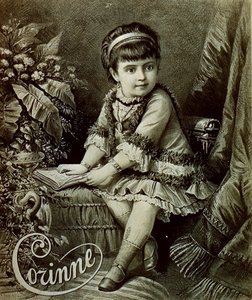 Retrato de Corinne, um ator infantil de Artist Unknown