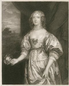 Retrato de Elizabeth Cecil (gravura) de Artist Unknown