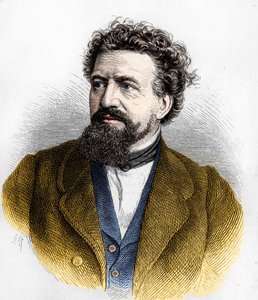 Retrato de Hermann von Lingg . de Artist Unknown