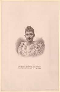 Princesa da Baviera Elisabeth (impressão) de Artist Unknown