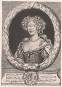 Princesa do Brunswick-Wolfenbuettel Elisabeth Eleanor (impressão) de Artist Unknown
