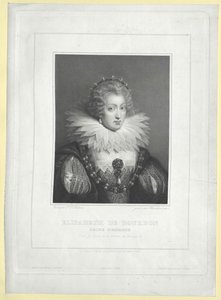 Princesa de França Elisabeth (impressão) de Artist Unknown