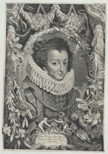 Princesa de França Elisabeth (impressão) de Artist Unknown