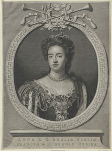 Rainha de Inglaterra Ana (impressão) de Artist Unknown