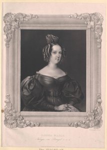 Rainha de Portugal Maria II da honra de Artist Unknown