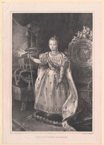 Rainha de Espanha Isabel II de Artist Unknown