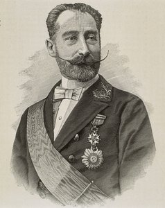 SALVADOR RODRIGANEZ, Amos (1845-1922). Político e engenheiro espanhol. Gravura. de Artist Unknown