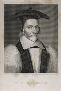 SANDERSON, Robert (1587-1663). Teólogo e casuísta inglês. Gravura. de Artist Unknown
