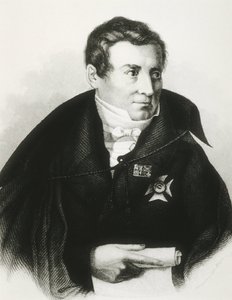 SCHLEGEL, August Wilhelm von (1767-1845). Teórico alemão do Romantismo. Litografia. de Artist Unknown