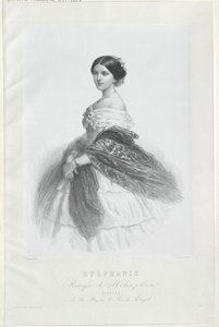 Stephanie Friederike da Casa de Hohenzollern-Sigmaringen de Artist Unknown