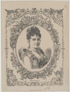 Wilhelmine Mitterwurzer (impressão) de Artist Unknown